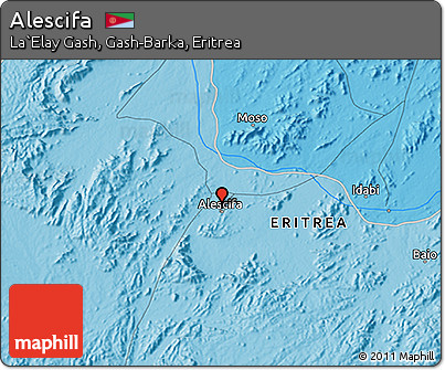 Political 3D Map of Alescifa