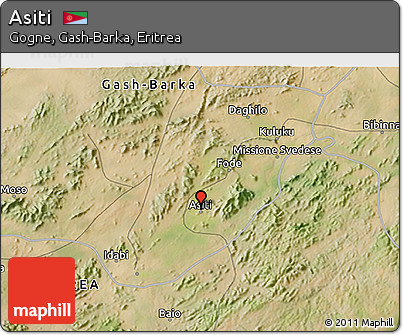 Satellite 3D Map of Asiti