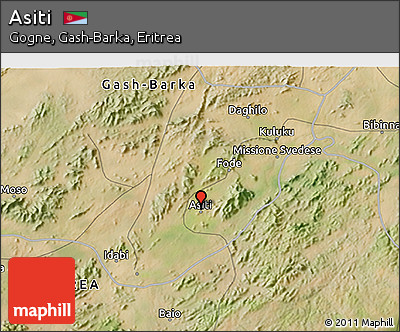 Satellite 3D Map of Asiti
