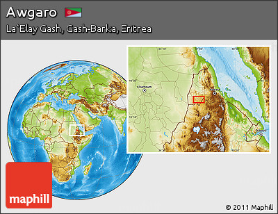 Physical Location Map of Awgaro