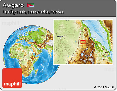 Physical Location Map of Awgaro
