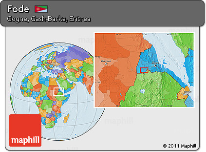 Political Location Map of Fode