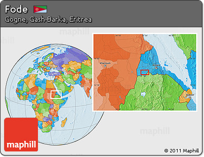 Political Location Map of Fode