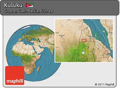 Satellite Location Map of Kuluku