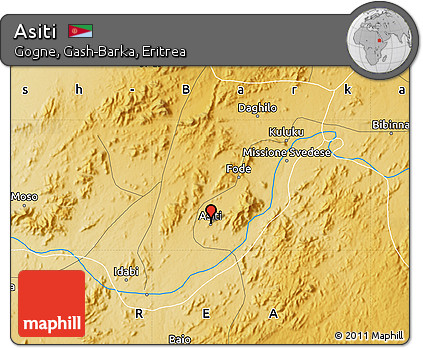 Physical Map of Asiti
