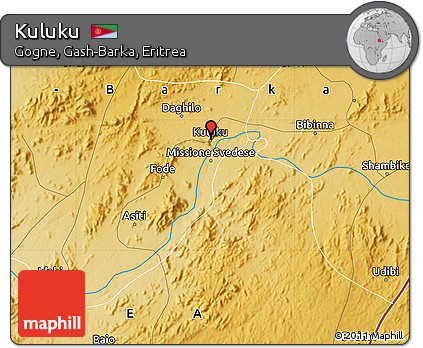Physical Map of Kuluku