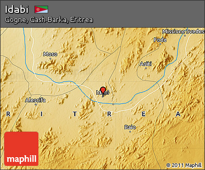 Physical Map of Idabi