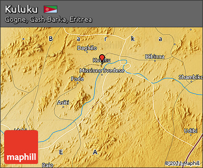 Physical Map of Kuluku