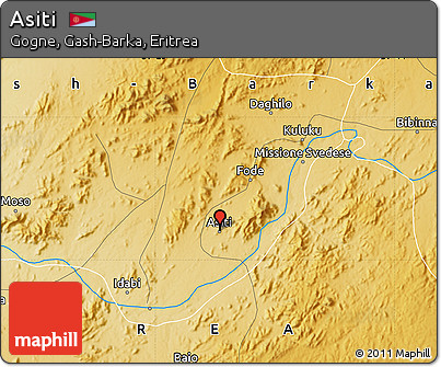 Physical Map of Asiti
