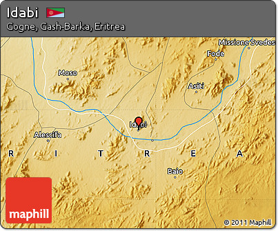 Physical Map of Idabi