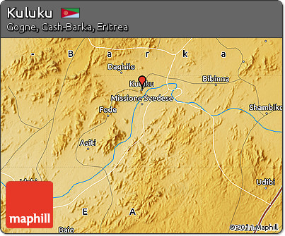 Physical Map of Kuluku