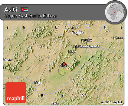 Satellite Map of Asiti