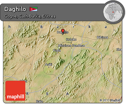 Satellite Map of Daghilo