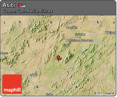 Satellite Map of Asiti