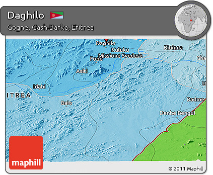 Political Panoramic Map of Daghilo