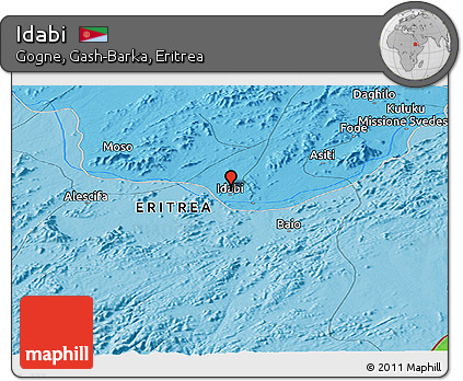 Political Panoramic Map of Idabi