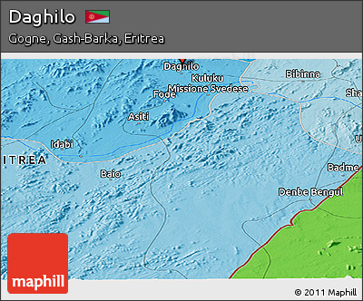 Political Panoramic Map of Daghilo