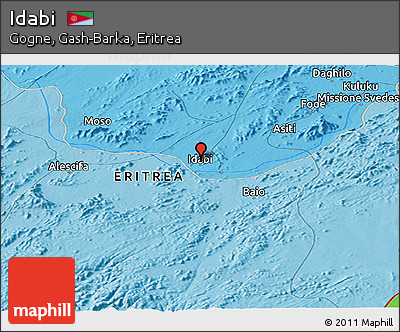 Political Panoramic Map of Idabi