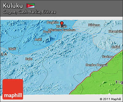 Political Panoramic Map of Kuluku