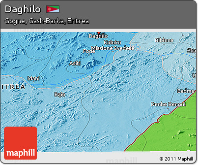 Political Panoramic Map of Daghilo