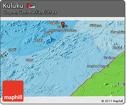 Political Panoramic Map of Kuluku