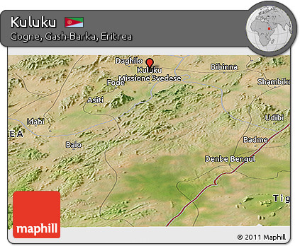 Satellite Panoramic Map of Kuluku