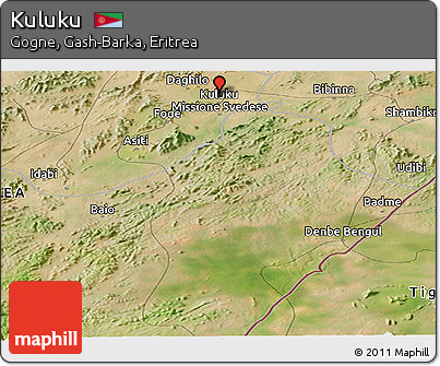 Satellite Panoramic Map of Kuluku