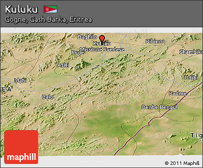 Satellite Panoramic Map of Kuluku