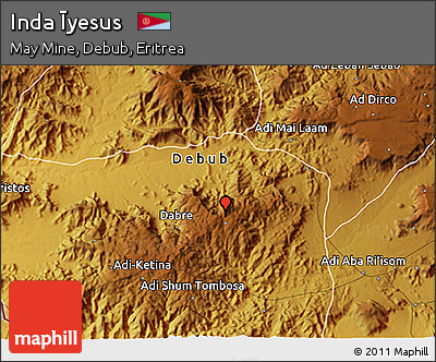 Physical 3D Map of Inda Īyesus