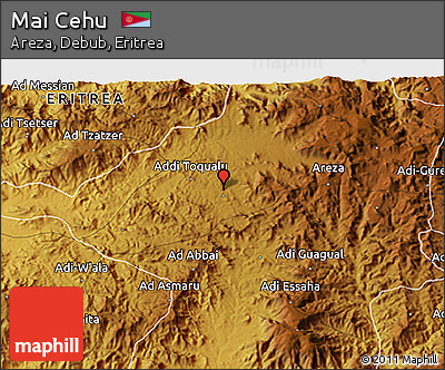 Physical 3D Map of Mai Cehu