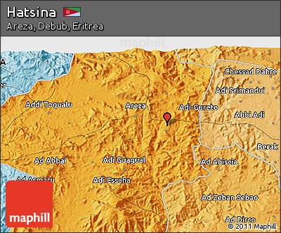 Political 3D Map of Hatsina