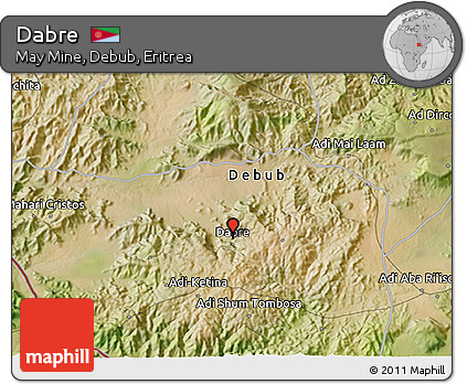 Satellite 3D Map of Dabre