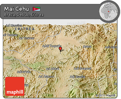 Satellite 3D Map of Mai Cehu