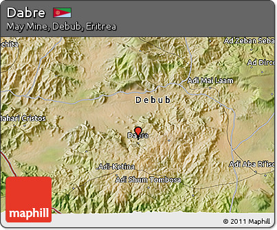 Satellite 3D Map of Dabre