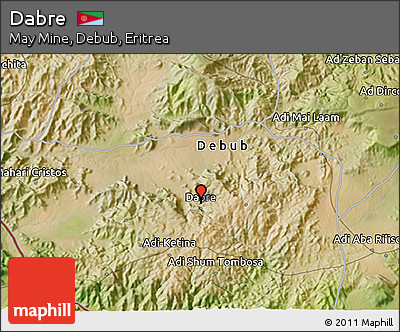 Satellite 3D Map of Dabre