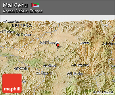 Satellite 3D Map of Mai Cehu