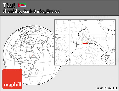 Blank Location Map of Tkul