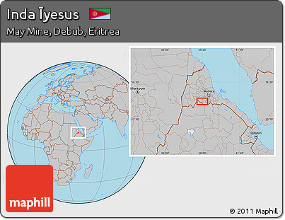Gray Location Map of Inda Īyesus