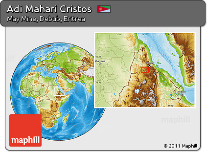 Physical Location Map of Adi Mahari Cristos