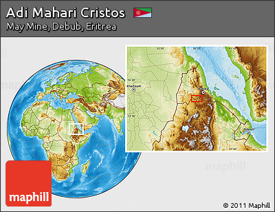 Physical Location Map of Adi Mahari Cristos