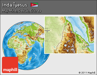 Physical Location Map of Inda Īyesus