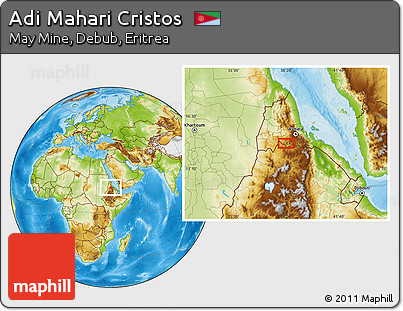 Physical Location Map of Adi Mahari Cristos