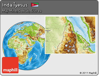 Physical Location Map of Inda Īyesus