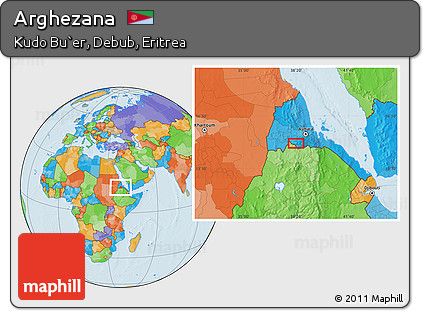 Political Location Map of Arghezana
