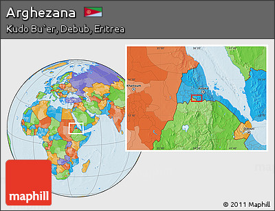 Political Location Map of Arghezana