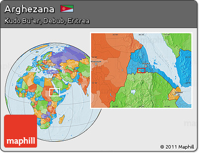 Political Location Map of Arghezana