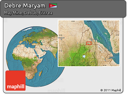 Satellite Location Map of Debre Maryam