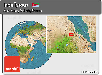 Satellite Location Map of Inda Īyesus