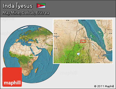 Satellite Location Map of Inda Īyesus