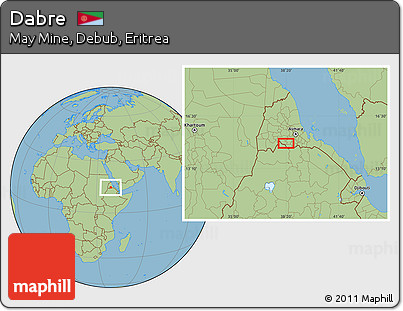 Savanna Style Location Map of Dabre